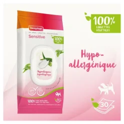 Beaphar Lingettes nettoyantes pour Chien et Chat