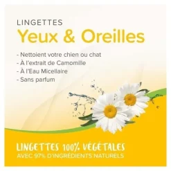 Beaphar Lingettes nettoyantes pour Chien et Chat