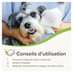 Beaphar Lingettes nettoyantes pour Chien et Chat