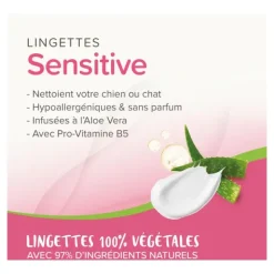 Beaphar Lingettes nettoyantes pour Chien et Chat