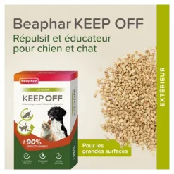Beaphar Répulsif chat chien en granulés Keep Off Outdoor