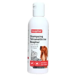 Beaphar Shampoing Anti puce et Anti tique Tétraméthrine Chien Chat