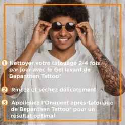 Bepanthen Derma Tattoo Gel lavant tatouage