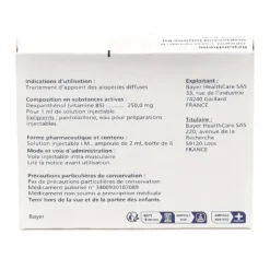 Bepanthène injection Chute de cheveux