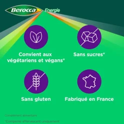 Berocca Energie goût cassis comprimés effervescents