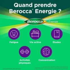 Berocca Energie goût cassis comprimés effervescents