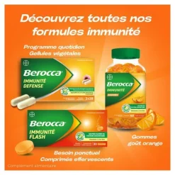 Berocca Immunité Flash comprimés effervescents