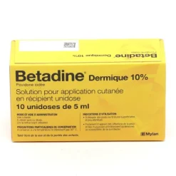 Betadine Dermique 10 % solution unidoses