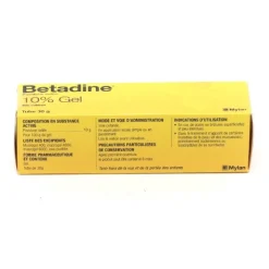 Betadine gel dermique 10 %