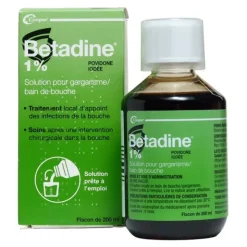 Betadine verte 1 % bain de bouche
