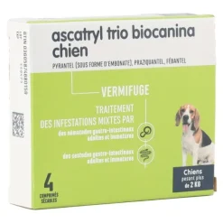 Biocanina Ascatryl Trio Chien comprimés