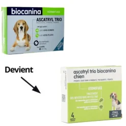 Biocanina Ascatryl Trio Chien comprimés