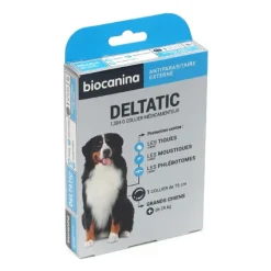 Biocanina Deltatic Collier anti tiques Grand chien