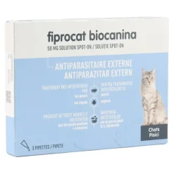 Biocanina Fiprocat Chat pipettes anti puces