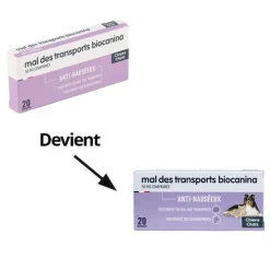 Biocanina Mal des transports comprimés anti-nauséeux