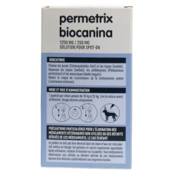 Biocanina Permetrix pipettes anti puce Chien