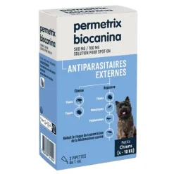 Biocanina Permetrix pipettes anti puce Chien