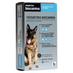 Biocanina Permetrix pipettes anti puce Chien