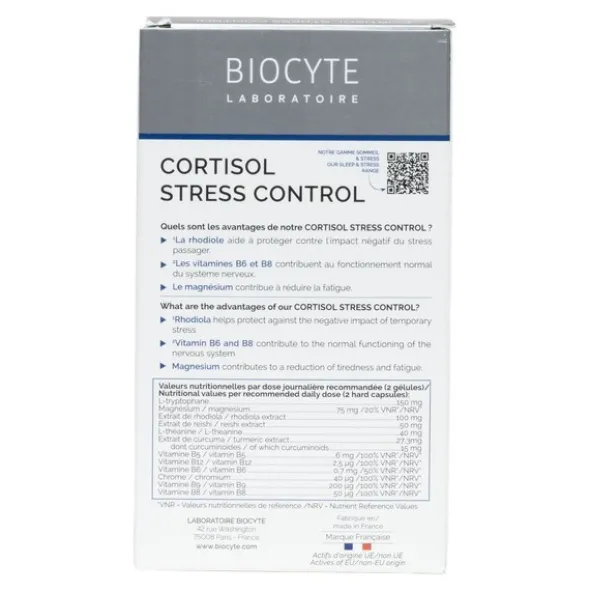 Biocyte Cortisol Stress Control gélules