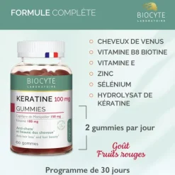 Biocyte Keratine 100 mg gummies