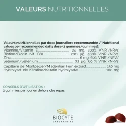 Biocyte Keratine 100 mg gummies