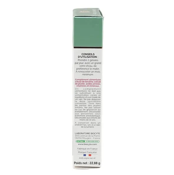 Biocyte Kératine Forte 500 mg anti-chute gélules