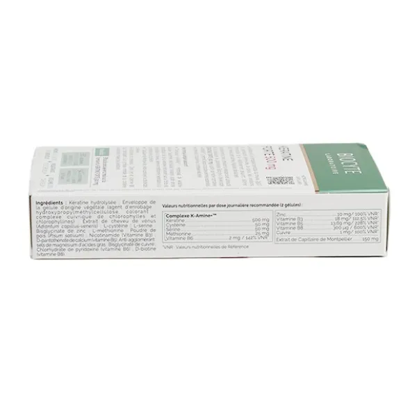 Biocyte Kératine Forte 500 mg anti-chute gélules
