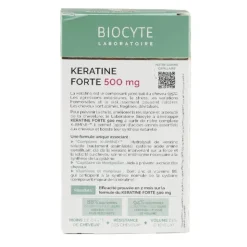 Biocyte Kératine Forte 500 mg anti-chute gélules