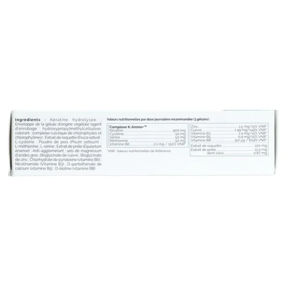 Biocyte Kératine Forte 900 mg Boost gélules