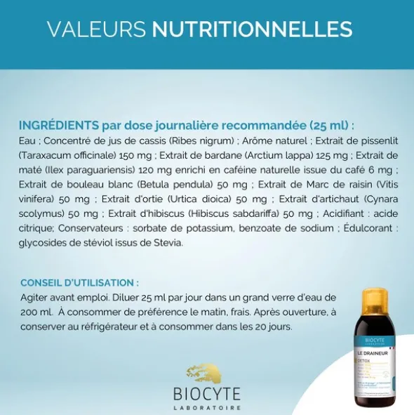 Biocyte le Draineur solution buvable