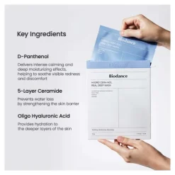 Biodance masque hydrogel hydro cera nol real deep mask
