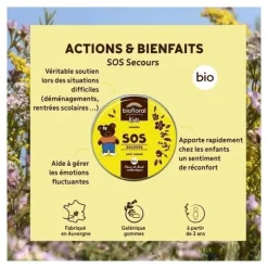 Biofloral Fleurs de Bach gummies enfant SOS Secours bio