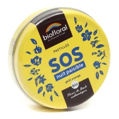 Biofloral Fleurs de Bach Pastilles SOS Nuit paisible bio