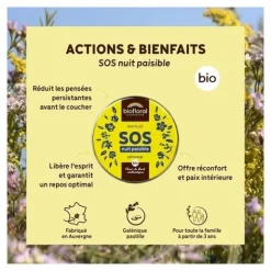 Biofloral Fleurs de Bach Pastilles SOS Nuit paisible bio
