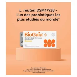 Biogaia comprimés probiotiques à croquer