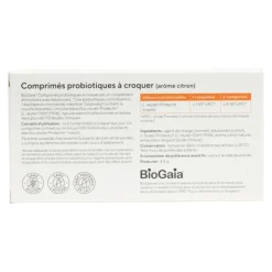 Biogaia comprimés probiotiques à croquer