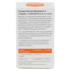 Biogaia Probiotiques + Vitamine D comprimés à croquer
