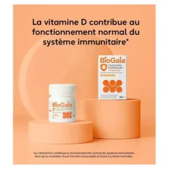 Biogaia Probiotiques + Vitamine D comprimés à croquer