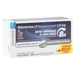 Biogaran Mélatonine LP 1,9 mg comprimés