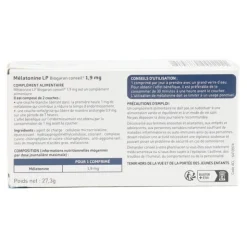 Biogaran Mélatonine LP 1,9 mg comprimés