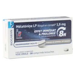 Biogaran Mélatonine LP 1,9 mg comprimés