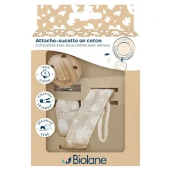 Biolane Attache sucette en coton