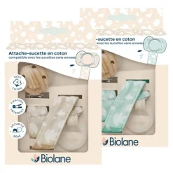 Biolane Attache sucette en coton