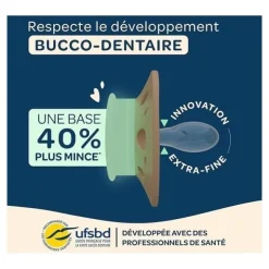 Biolane sucette silicone anatomique +18 mois Nuit
