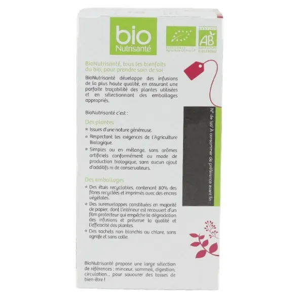Bio Nutrisanté infusion Circulation sachets