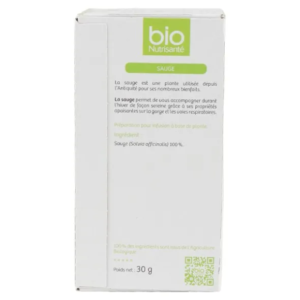Bio Nutrisanté infusion Sauge sachets