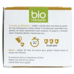 Bio Nutrisanté infusion Tonifiant sachets