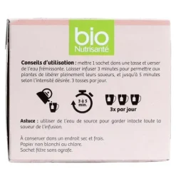 Bio Nutrisanté Thé blanc Jasmin Bien être sachets