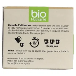 Bio Nutrisanté Thé noir Détente sachets