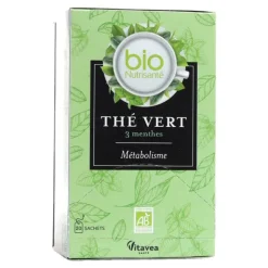 Bio Nutrisanté Thé vert Trois menthes sachets